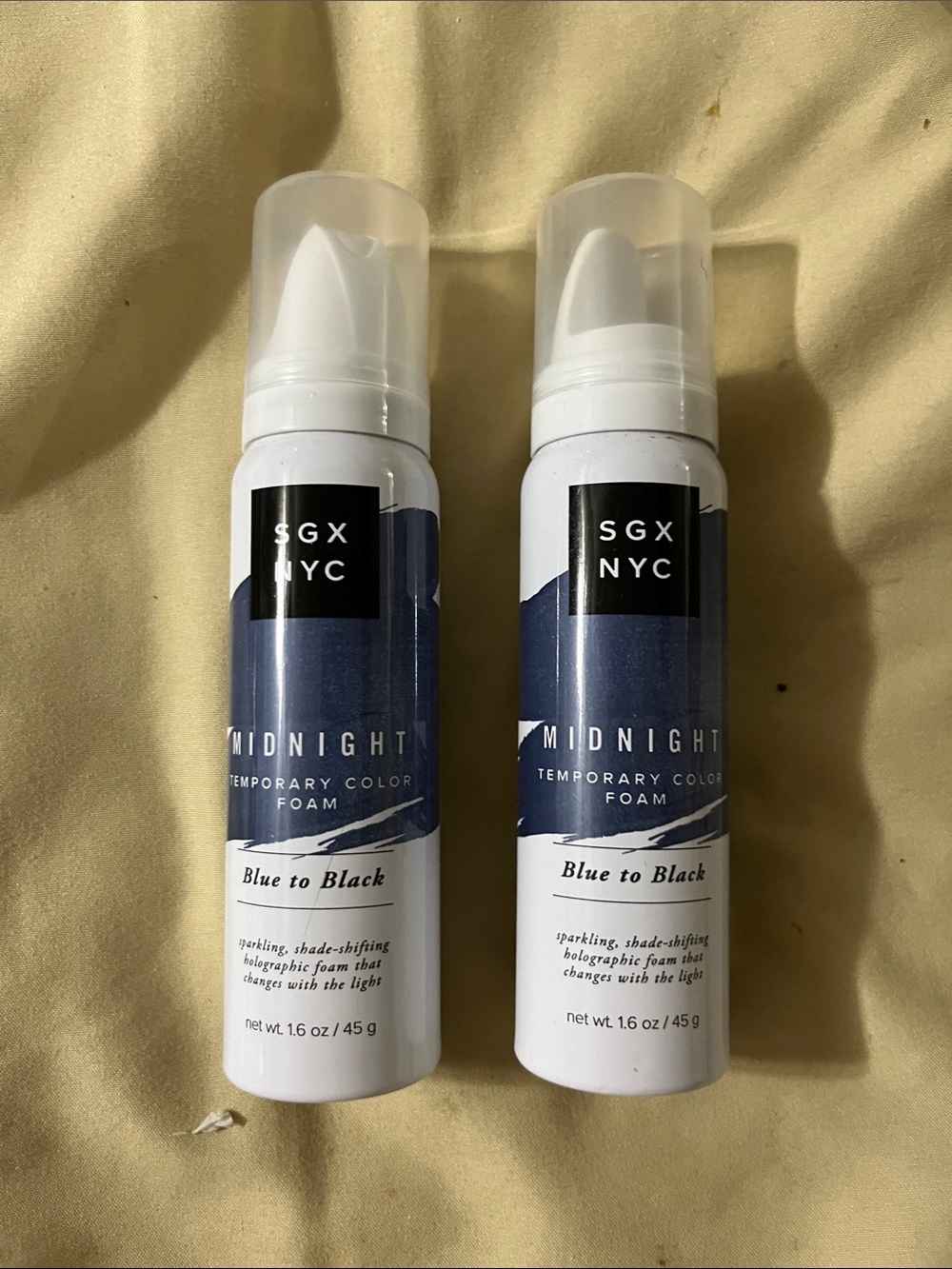SGX-NYC Midnight Blue Velvet Temporary Color Foam - Blue to Black